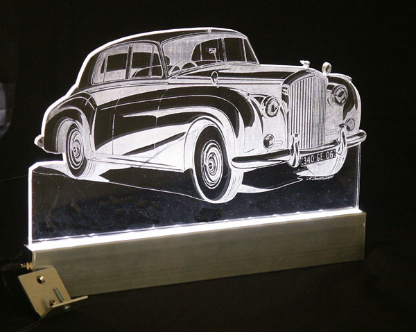 A custom Bentley car light